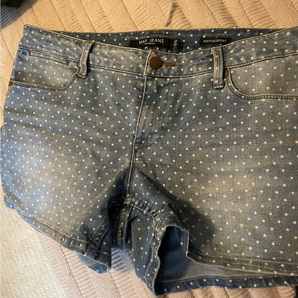 Max jeans mid rise shorts